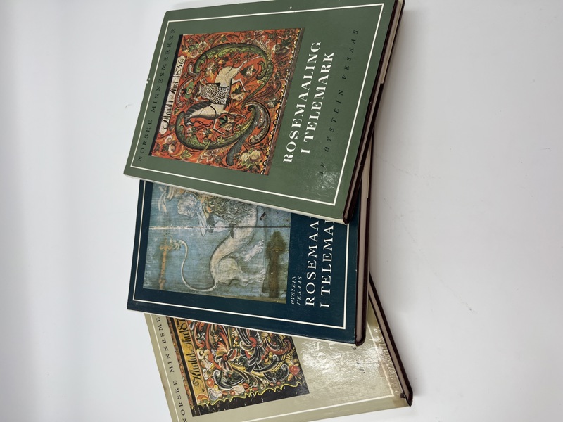3 Bøker Rosemaling