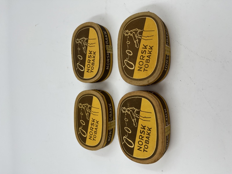 4 stk Uåpnet tobakkesker