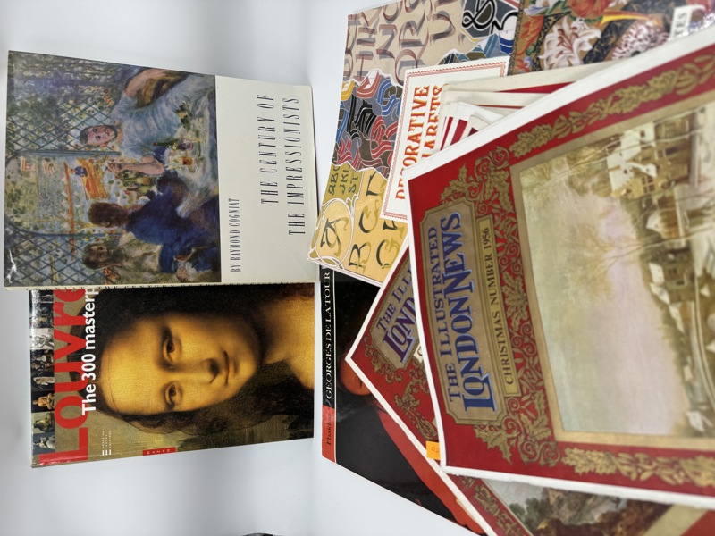 Kunstlott - 4 bøker,7 magasiner, alt i stort format