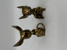 2 stk eldre Musefigurer i bronse