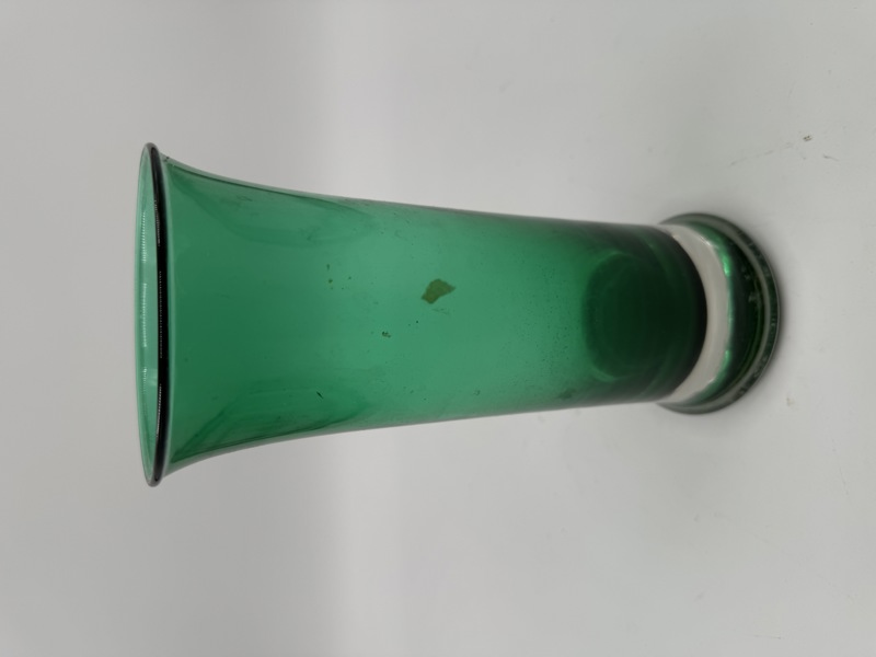 Hadeland. Grønn Glassvase