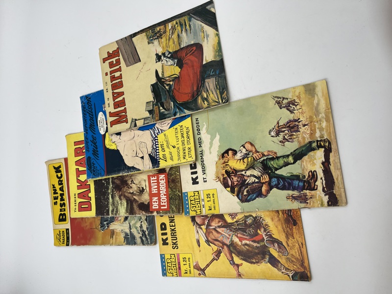 6 forskjelige Tegneserier