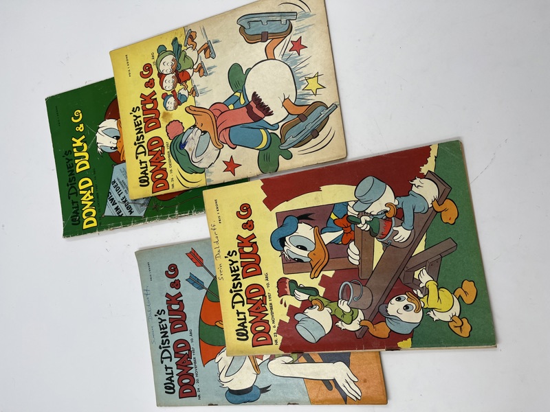4 stk Donald Duck  fra 1957