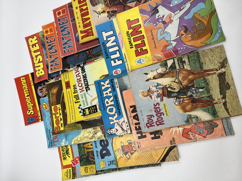 17 stk Forskjelige Tegneserier