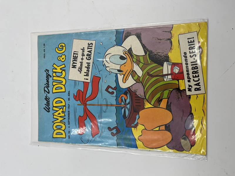 Donald Duck nr 36 m/ vedlegg 1967