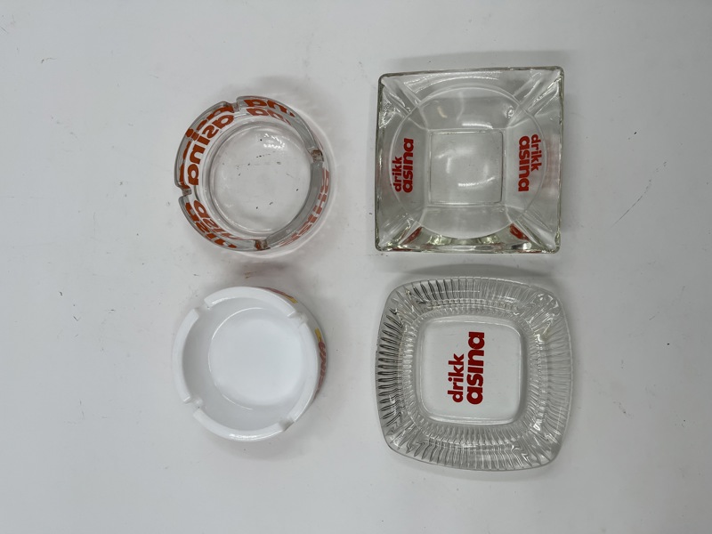 4 stk Asina askebeger glass