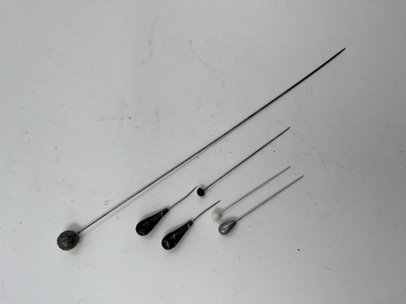 6 stk Gamle Hattenåler