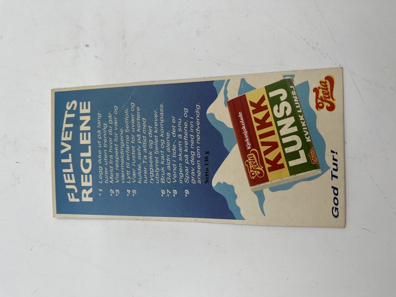 Liten Plakat m/ fjellvettsreglene