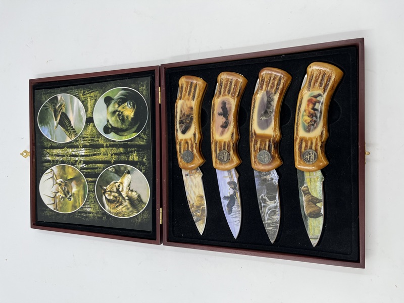 Treskrin med 4 lommekniver