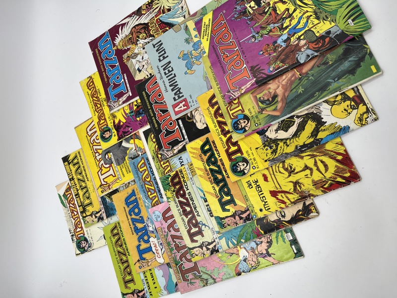 Lott 18 stk tegneserier