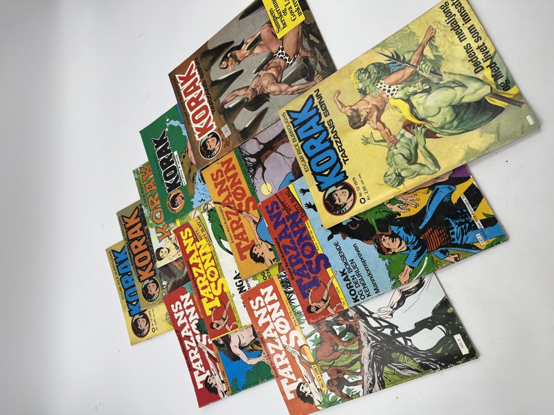 11 stk div tegneserier