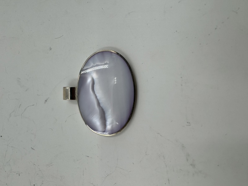 Sølv Halssmykke m/ sten