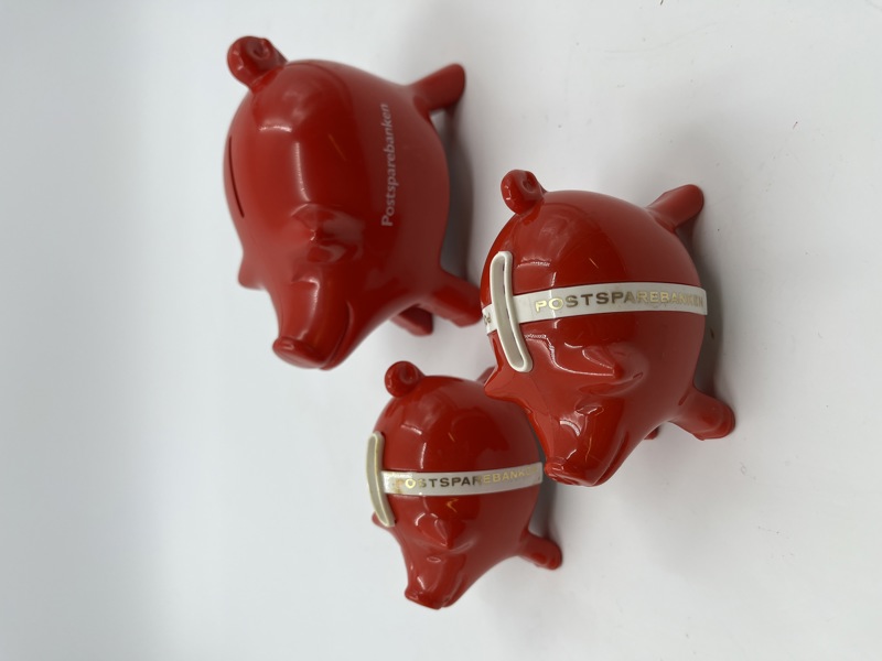 3 Eldre Sparebøsser Postsparebanken