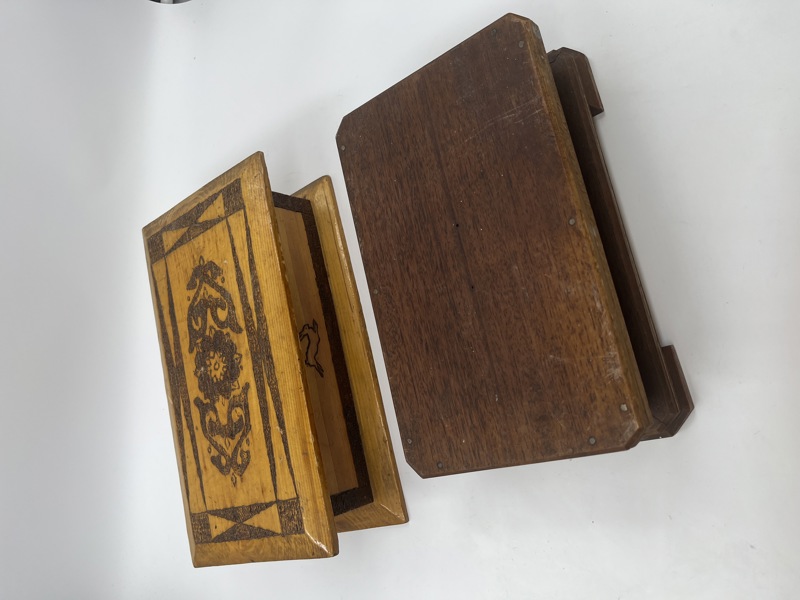 2 stk Treskrin med lokk