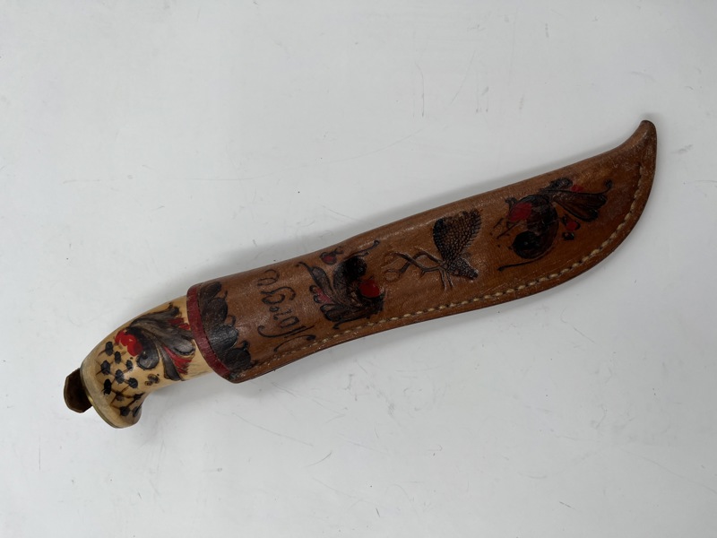 Slirekniv merket Norge på slir