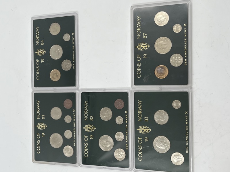 5 stk Myntsett