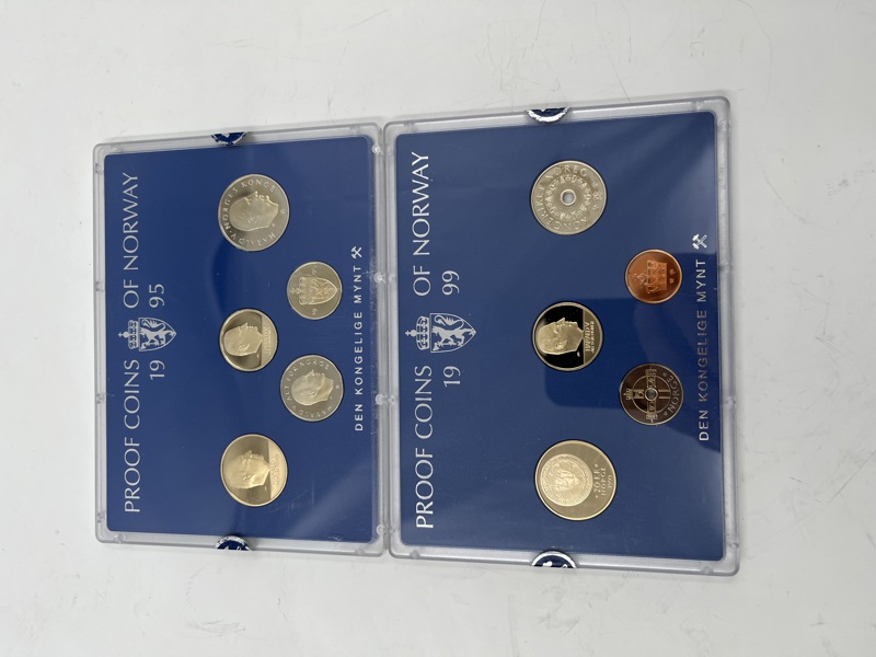 2 stk Myntsett 1995+ 1999