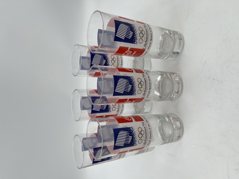 OL Lillehammer 94 -6 stk Coca Cola Glass