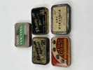 6 stk Tobakksbokser med lokk