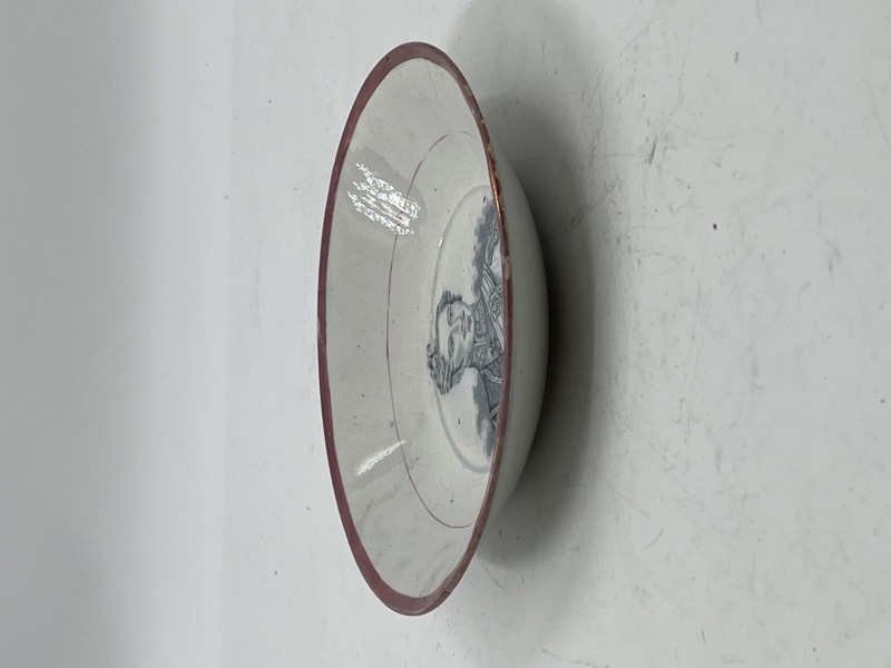 Dyp Porselenstall m/Portrett av Oskar 