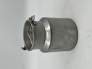 Lite aluminium spann med lokk.