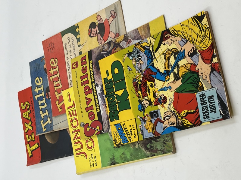 5 stk Div Tegneserier