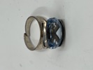 Sølvring m/ stein