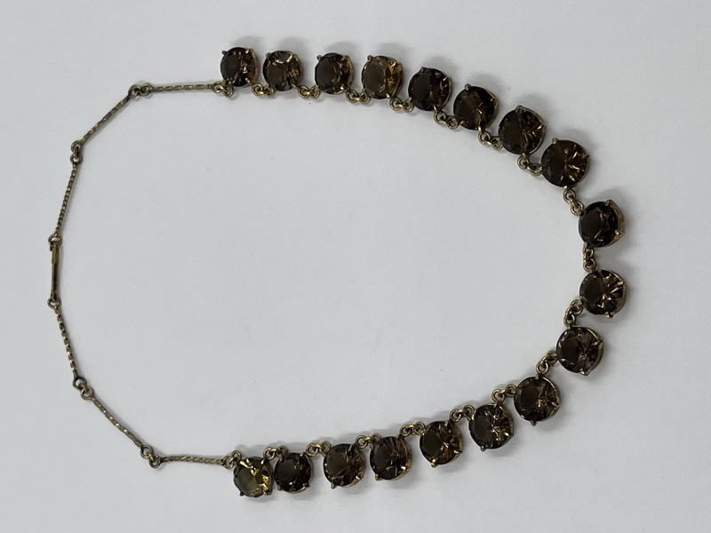 Halssmykke 50 tallet m/ stener