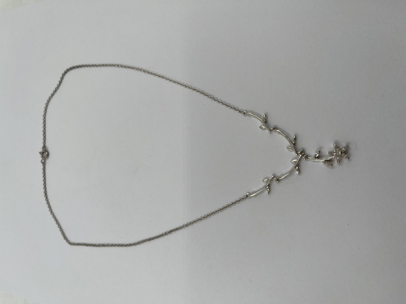 Sølvkjede med anheng