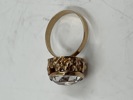 14 ct Gullring med sten