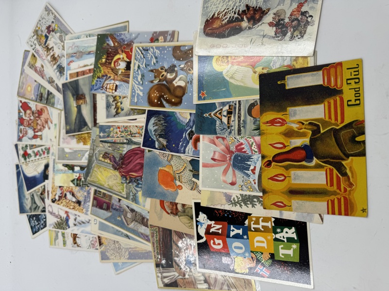 Ca 80 julekort småformat