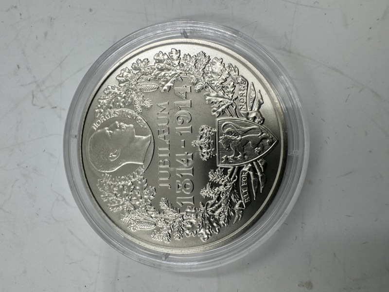 Jubilæum 1814-1914-2014 Norges grunnlov 200 år proof sølv