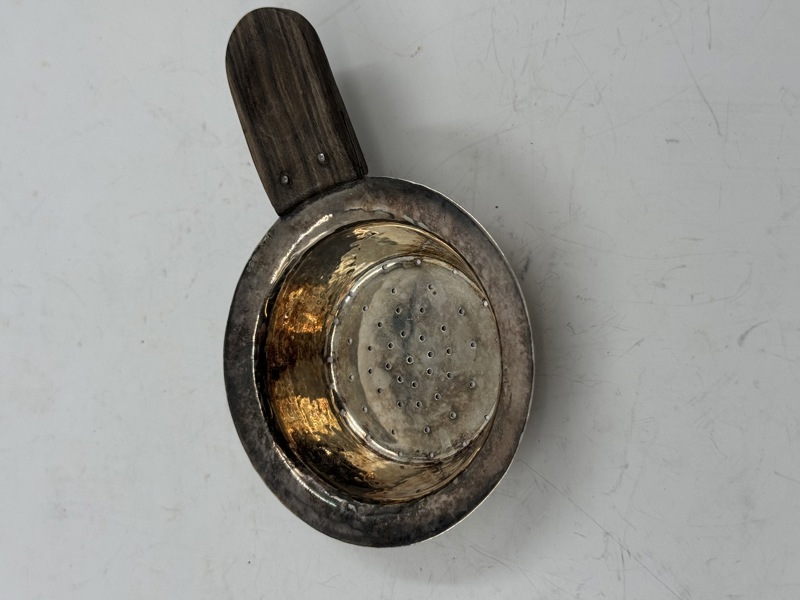 Antikk Sølv sil m/ mange stempler