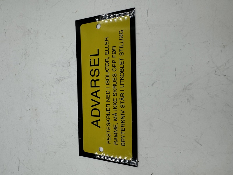 Litt Eldre Advarsel skilt