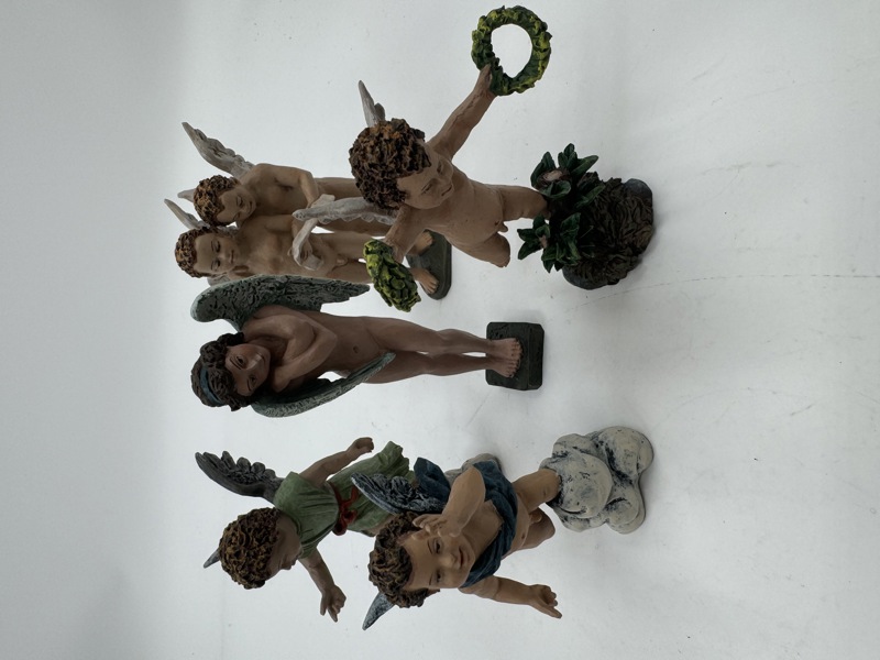 5 stk Amor figurer fra verdenskjente malerier