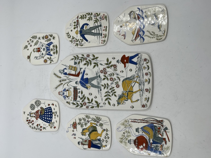 Figgjo- 1 stor + 6 små fjøler