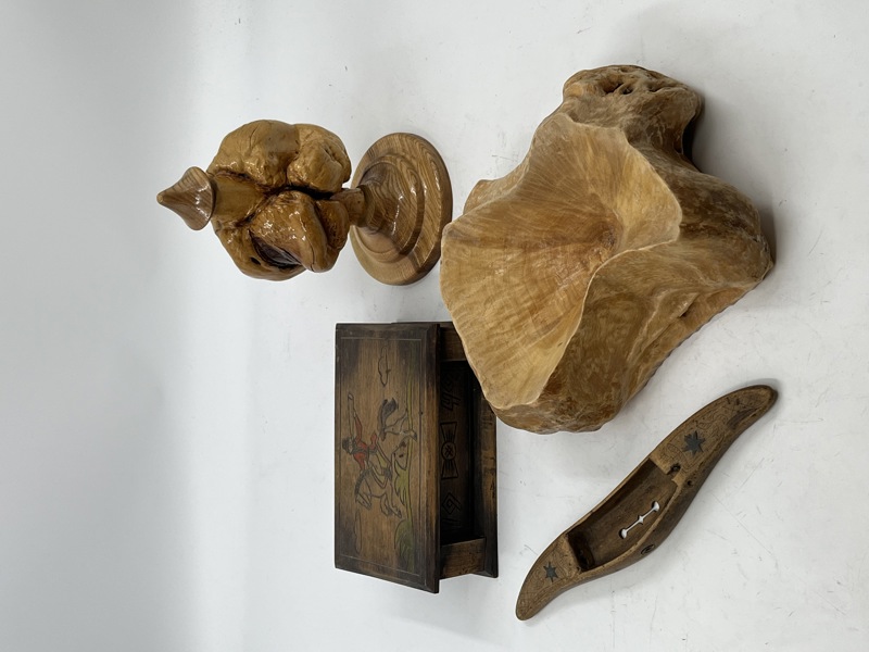 4 stk tregjenstander