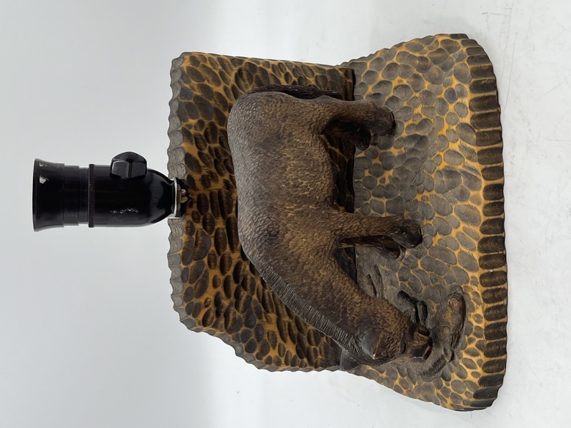 Utskjært hestebordlampe