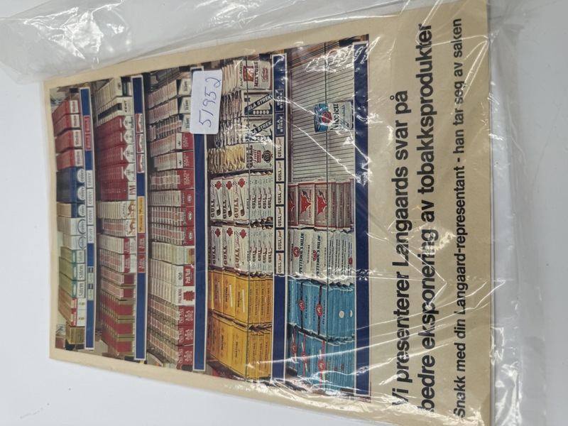 3 stk Papp reklame Tiedemans Tobakk