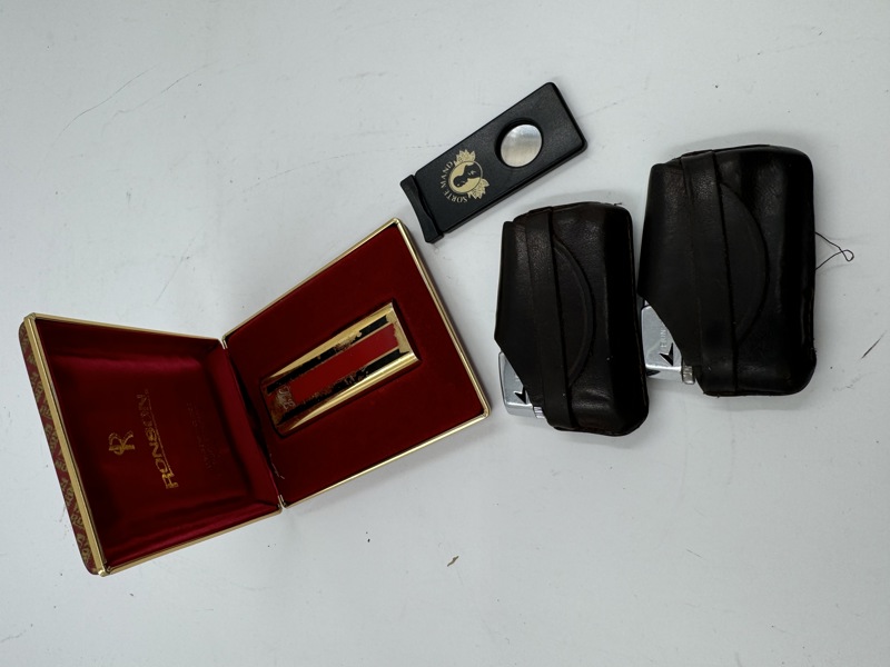 Lott - 3 stk, Ranson Lightere + sorte Mand sigar kutter