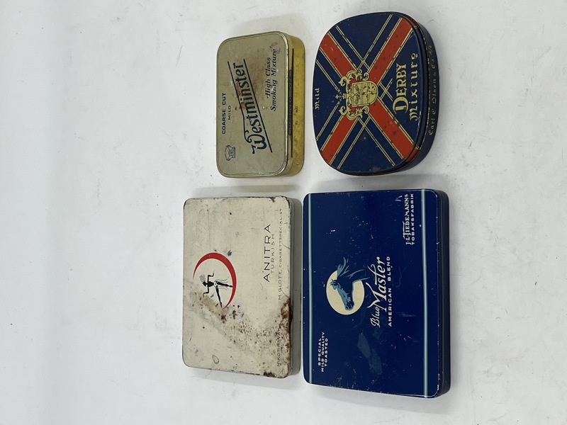 Lott m/ 4 stk Tobakksbokser