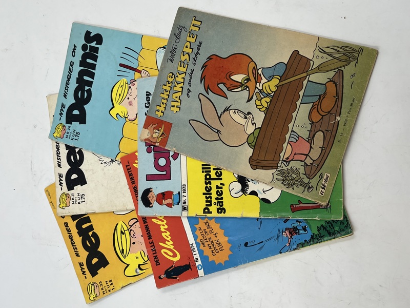 6 stk div Tegneserier