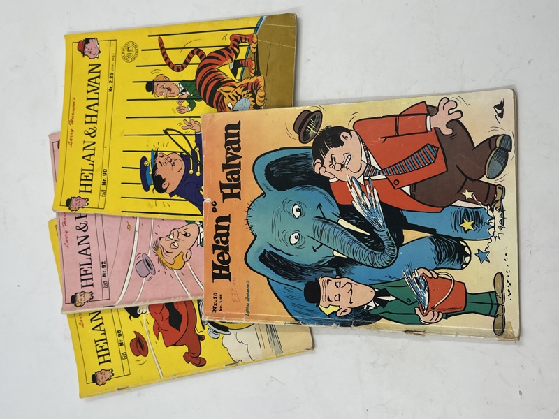 4 stk Helan og Halvan blader