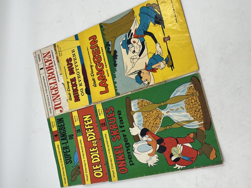 6 stk Div tegneserier