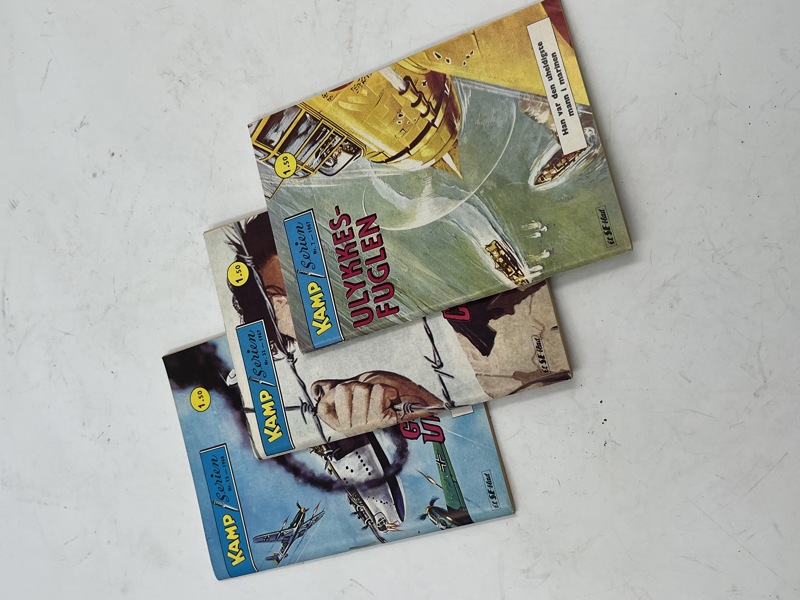 3 stk Kampserien blader