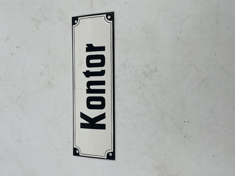 Emaljeskilt Kontor