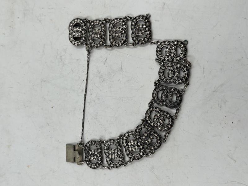 Nydelig Gmlt Sølvlenke 