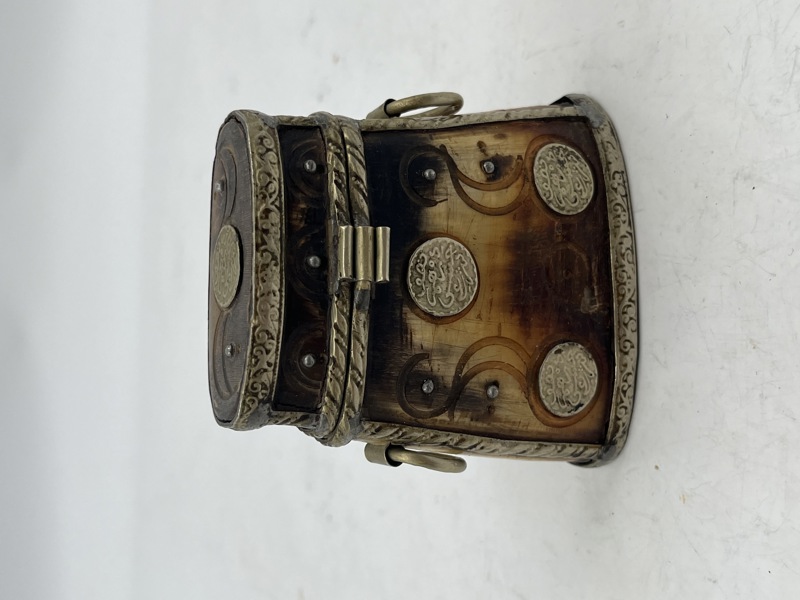 1700/1800 talls reisetaske laget av horn/ masse detaljer