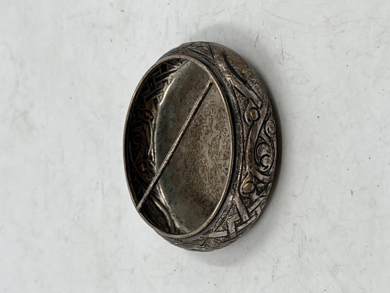 Artig gml sølvskål m/ hank