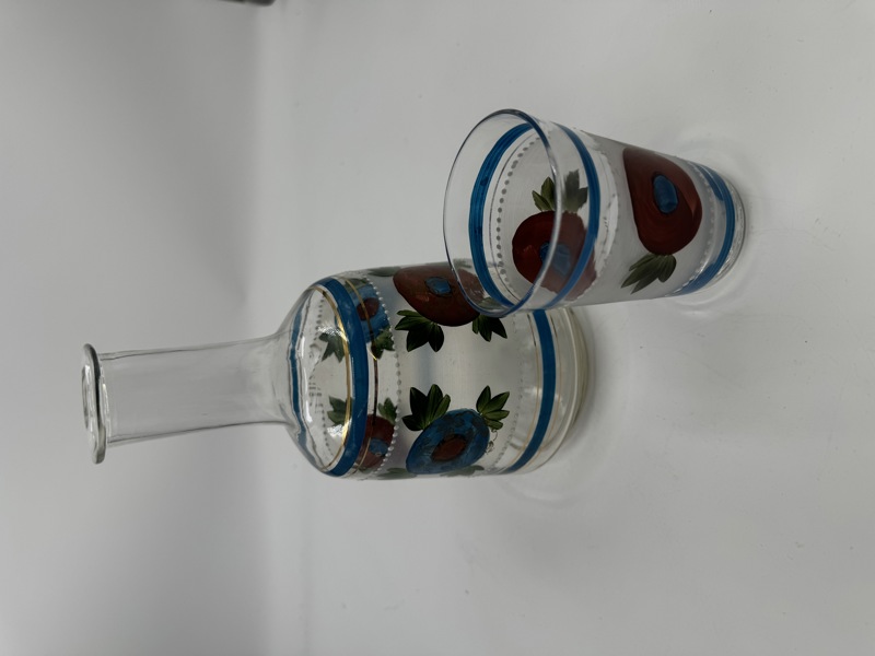 1 stk Vannkaraffel med glass